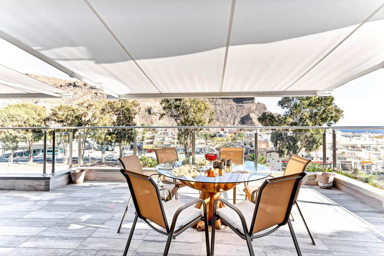 Rivera Del Puerto Luxury Penthouse With Great Terrace And Sea View Puerto De Mogan Exterior foto