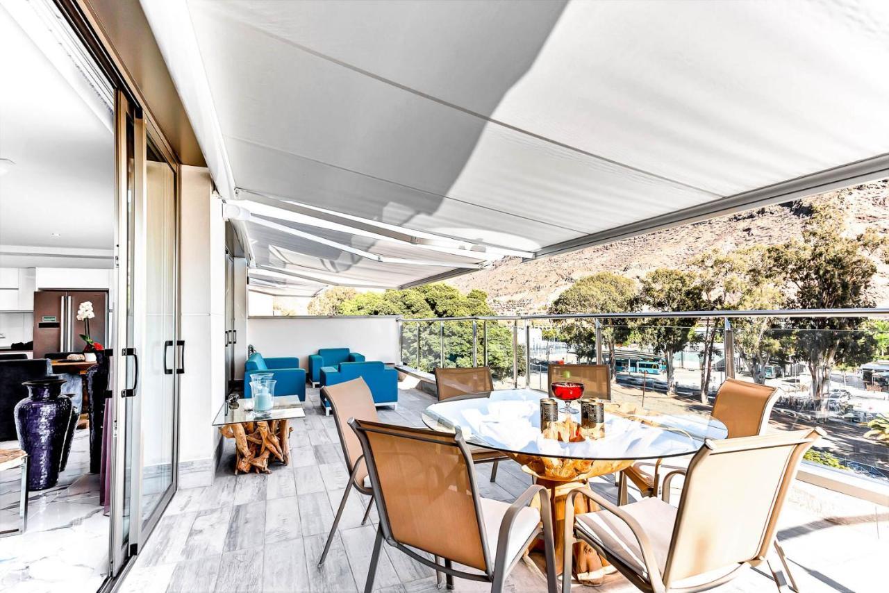 Rivera Del Puerto Luxury Penthouse With Great Terrace And Sea View Puerto De Mogan Exterior foto