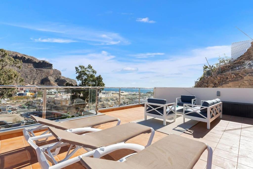 Rivera Del Puerto Luxury Penthouse With Great Terrace And Sea View Puerto De Mogan Exterior foto