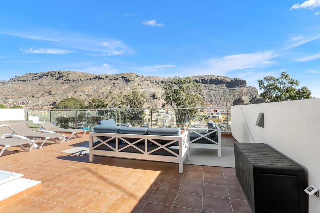 Rivera Del Puerto Luxury Penthouse With Great Terrace And Sea View Puerto De Mogan Exterior foto