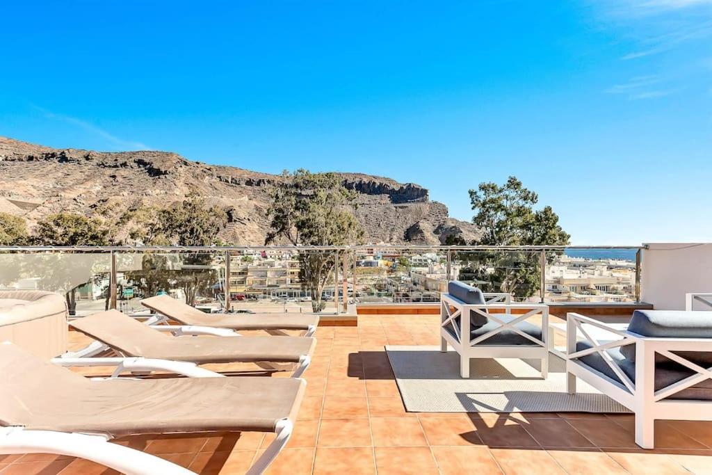 Rivera Del Puerto Luxury Penthouse With Great Terrace And Sea View Puerto De Mogan Exterior foto